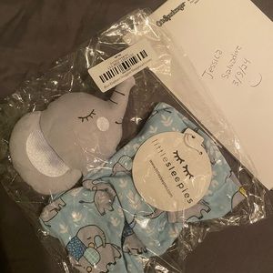 Little Sleepies blue elephant lovey NIB!